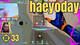 haeyoday Reyna Split RADIANT 33 KILLS