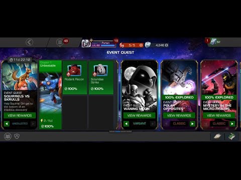 Squirrels vs Skrulls - Chapter 1 Uncollected Red Hulk and Ghost - MCOC Marvel Contest of Champions