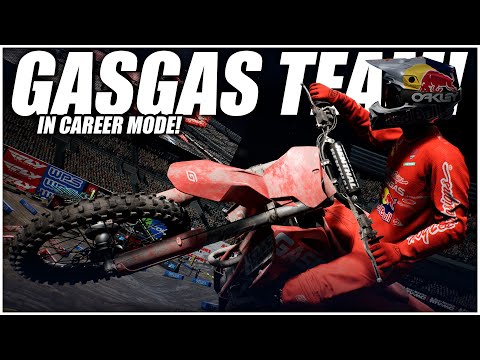 I Raced for GASGAS TLD at Anaheim 1! -  Supercross 4 - 450 Career Mode #1
