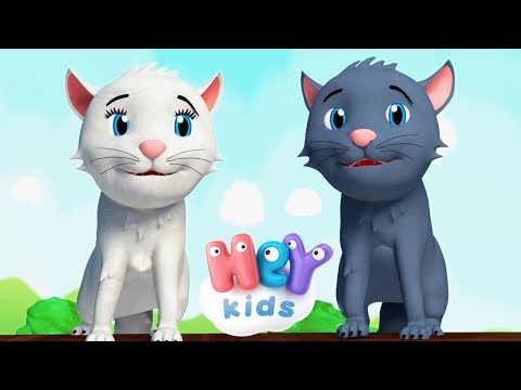 Aaa Kotki Dwa 🐱Kołysanka dla dzieci - PiosenkiDlaDzieci | HeyKids