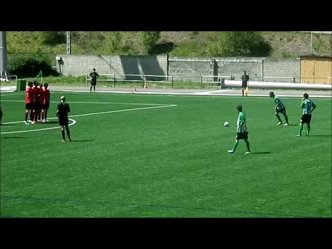 El golazo de Alex para el Lenense en su ultimo partido en "El Soton"