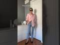 Different ways to style a pink shirt! Yes or No? #springfashion #ootdfashion