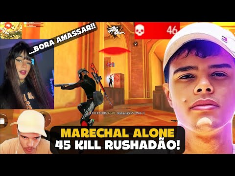 MARECHAL WENT TO RUSHADÃO WITH HIS GIRLFRIEND AND THEY MADE 45 KILLS IN THE RANK! FREE FIRE - MAR...