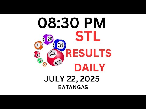STL BATANGAS 8:30 PM LIVE DRAW July 22, 2025