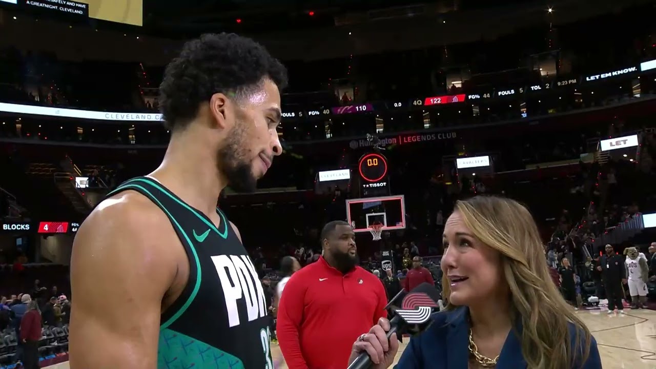 Toumani Camara Postgame Interview | Brightside Windows Baseline Report | at CLE | December 3rd, 2025