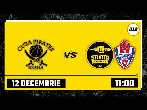 LIVE 🏀 CN U13M ACS Cuza Pirates Braila - CSU Știința & Slam A București