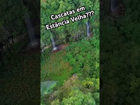 Cascatas em estância velha #riograndedosul #drone
