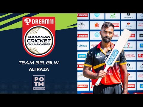 Razorsharp Ali Raza fires Belgium to win over England XI at Dream11 European Cricket Championship