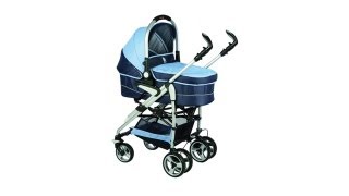 Conjunto Ibiza Azul - Carrinho e Moisés (Bebe Conforto) Dican