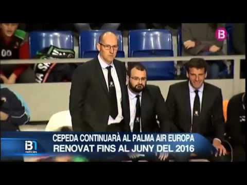 El Palma Air Europa renueva a Ángel Cepeda (IB3 Notícies migdia)