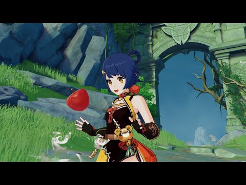 Xiangling solos the 4 Ruin Guards