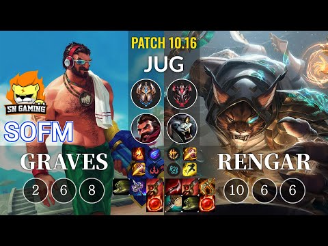 SN SofM Graves vs Rengar Jungle - KR Patch 10.16