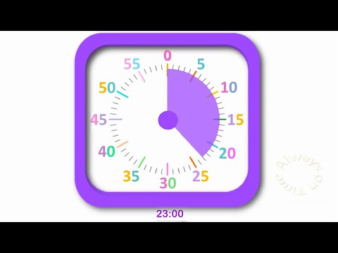 23 Minute Visual Timer With Countdown