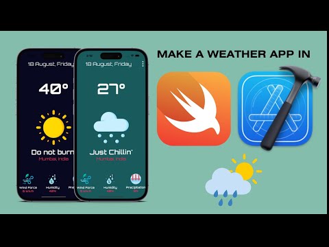 Make WEATHER APP UI in SWIFT UI from SCRATCH