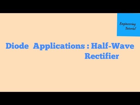 Diode Applications : Half Wave Rectifier Video