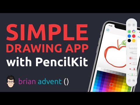 Simple Drawing App with PencilKit | iOS Swift Tutorial | Brian Advent thumbnail