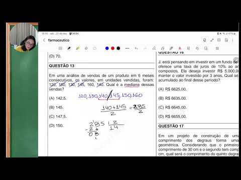 MÉDIA, MODA E MEDIANA - CONCURSO VALPARAÍSO DE GOIÁS. 