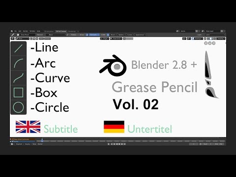 Blender 2.8 Grease Pencil | Curve Tools | Beginner Quick Tips Vol. 02