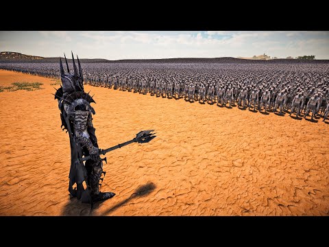 SAURON VS 1,000,000 ZOMBIES - Ultimate Epic Battle