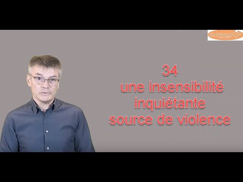 N°34 Une insensibilité inquiétante (septembre 2021)