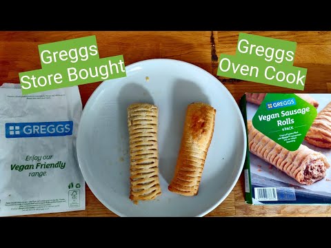We Compare Iceland Greggs Oven Cook Vegan Sausage Roll To The Real Thing