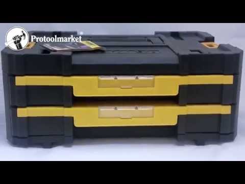 Ящик DeWALT TSTAK III, 440 х 314 мм, 6 извлекаемыми чашками (DWST1-70706)