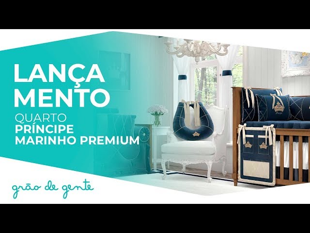 Quarto de Bebê Príncipe Marinho Premium - Grão de Gente