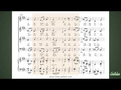 The Shepherds' Farewell - Hector Berlioz - All vocal parts played together