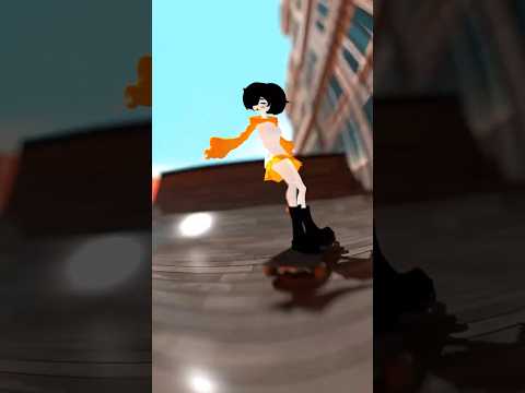 Animation assignment: skateboarding #animation #anime #goth #punk  #skateboarding
