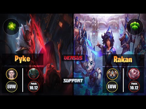 Mikyx PYKE (Support) [Aftershock] VS RAKAN - Challenger EUW Patch 10.12