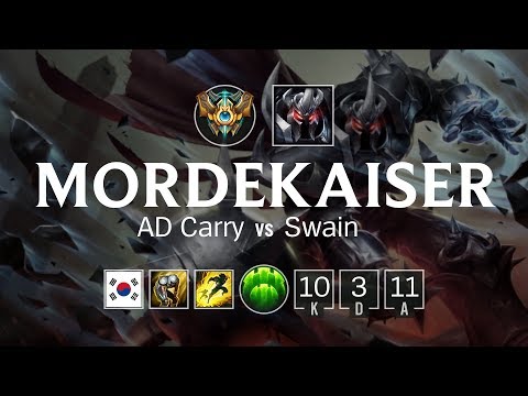 Mordekaiser ADC vs Swain - KR Challenger Patch 8.12