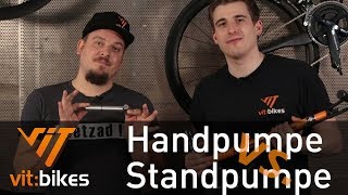 Handpumpe vs. Standpumpe - Was ist besser? - vit:bikesTV