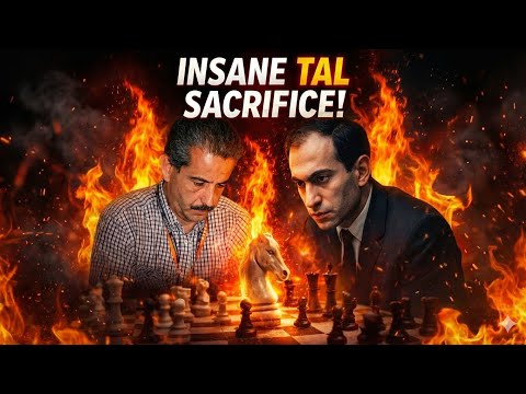 Tal’s Insane Sacrifice Unleashes Pure Chess Chaos