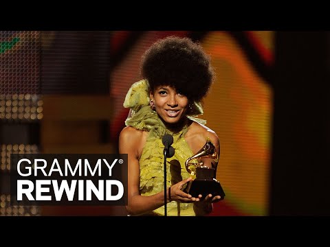 Esperanza Spalding Elatedly Wins Best New Artist In 2011 | GRAMMY Rewind