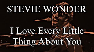 STEVIE WONDER - I Love Every Little Thing About You (Lyric Video)