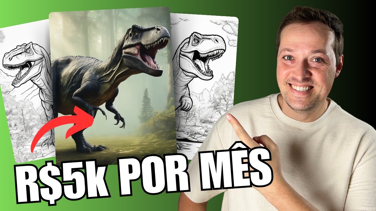 Lucre Criando Livros de Colorir Usando IA (Tutorial Completo)