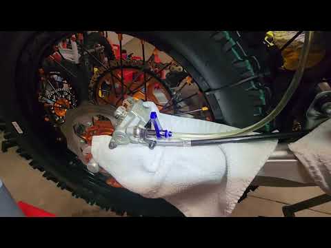 Motion Pro Brake Bleeder to flush dirt bike brake system.  How did it work?