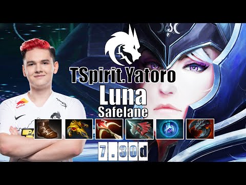 Luna Safelane | TSpirit.Yatoro | TI 10 CHAMPION SUPER CARRY LUNA | 7.30d Gameplay Highlights