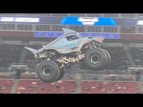 Monster Jam Tampa 2021 Megalodon (Adam Anderson) WINNING Freestyle 03/12/21