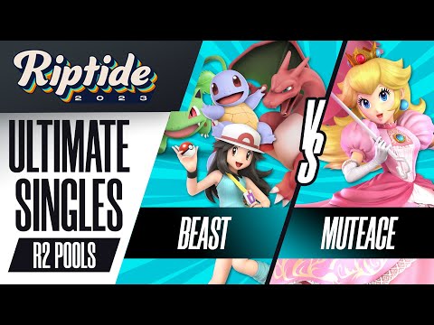 Beast (Pokémon Trainer) vs MuteAce (Peach) - Ultimate Singles Round 2 Pools - Riptide 2023