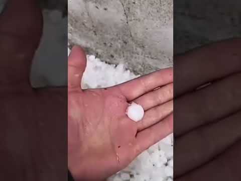 Tremenda granizada cayó sobre Ramírez, Entre Ríos 😱⚡