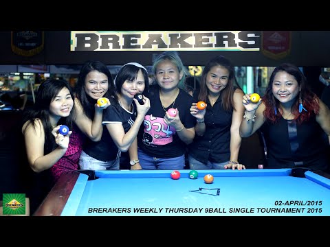 Breaker's Sports Bar in Bangkok Thailand - Playing pool with Pro Players and sexy ladies