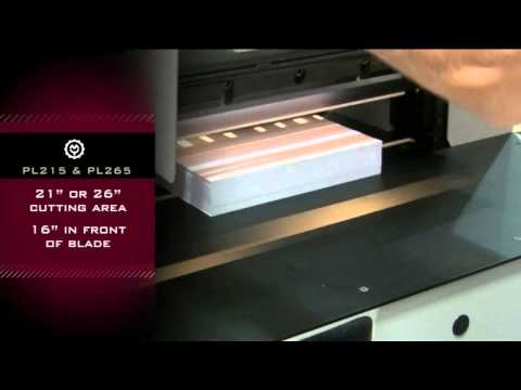 Intimus Powerline PL215 PL265 Programmable Paper Cutters De