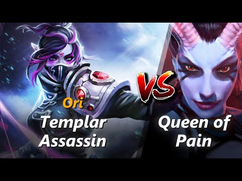 How to Templar Assassin mid vs Queen of Pain (feat. Ori) | First 7 minutes