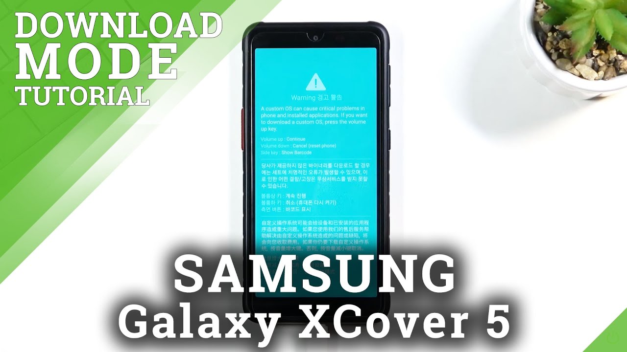 Download Mode in SAMSUNG Galaxy XCover 5 – Check FPR Status / Flash ROM