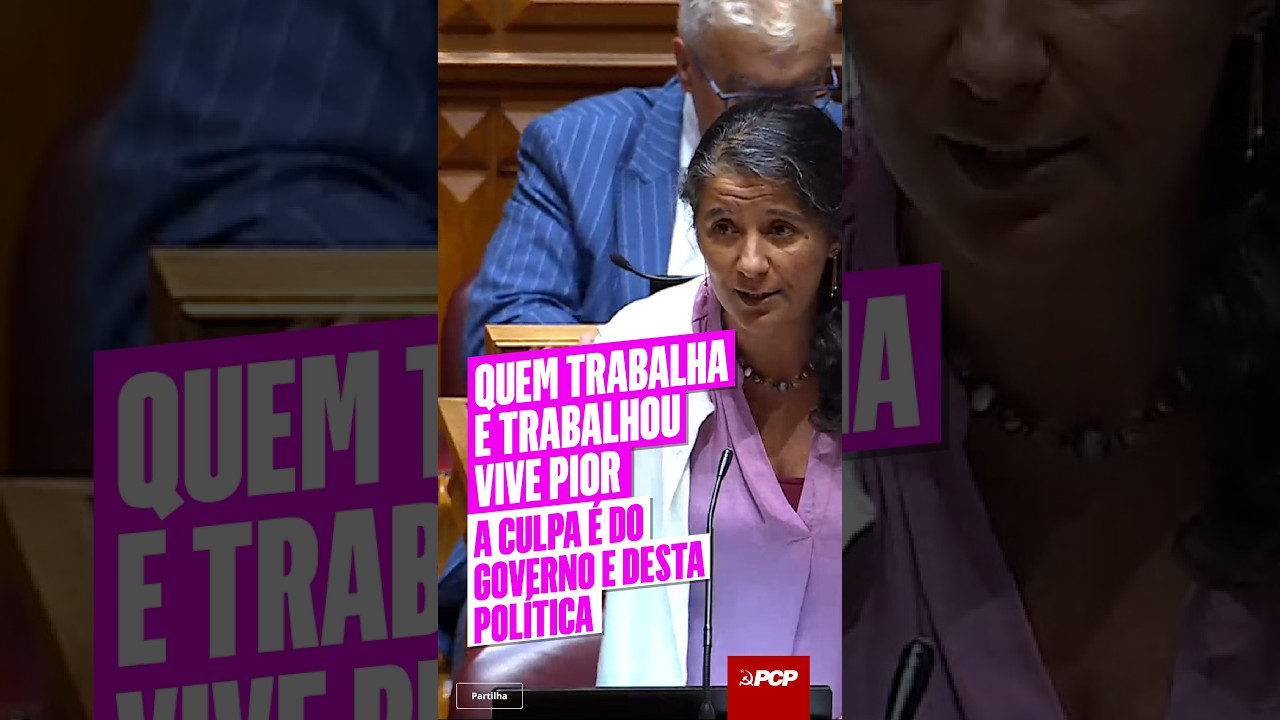 🇵🇹💶 Quem trabalha e trabalhou vive pior e a culpa é do governo e desta política!