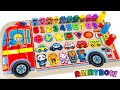 Best Learn Shapes, Numbers, Counting 1 to 10 with Firetruck Puzzle