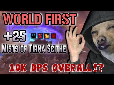 WF +25 Mists of Tirna Scithe almost 10k dps? | Speed - Windwalker monk