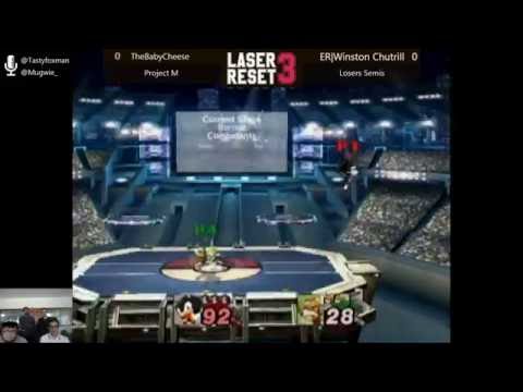 Laser Reset 3 - Project M - TheBabyCheese vs. Winston Churtrill - Losers Semis