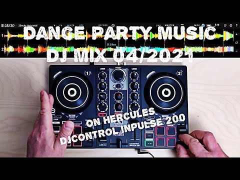 Dance Party Music DJ Mix 2021 on Hercules DJControl Inpulse 200 with DJUCED, David Guetta,Akon,Lizod